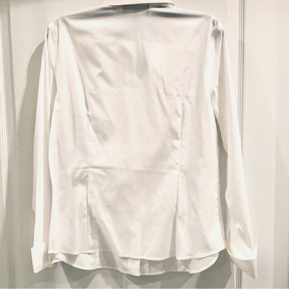 Jones New York collection women’s white button front blouse